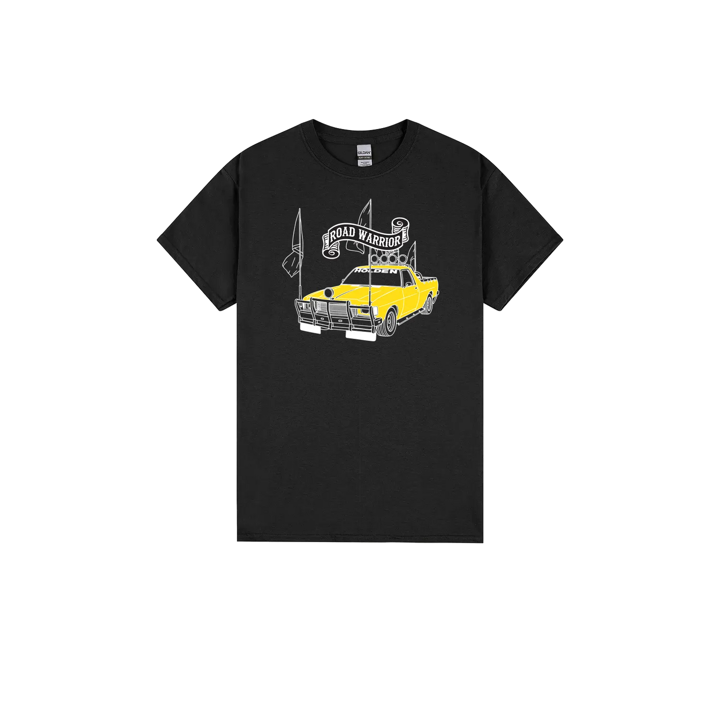 Black front flat lay