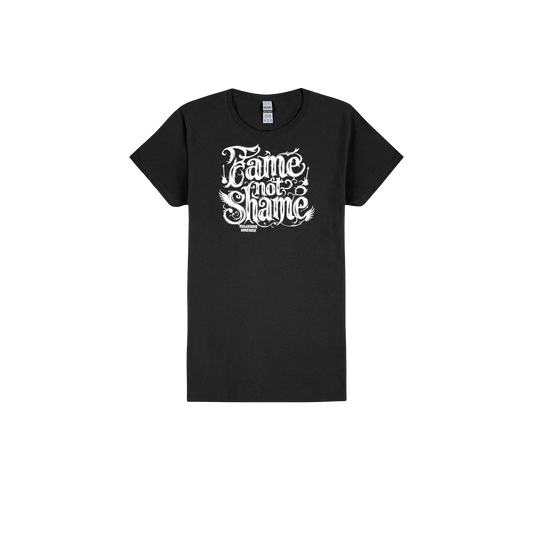Black front flat lay