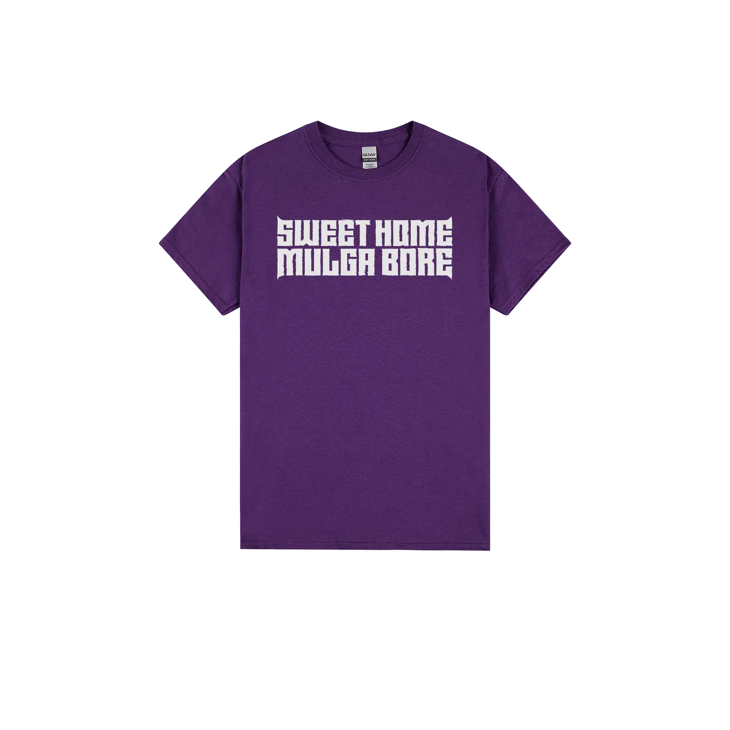 Purple front flat lay