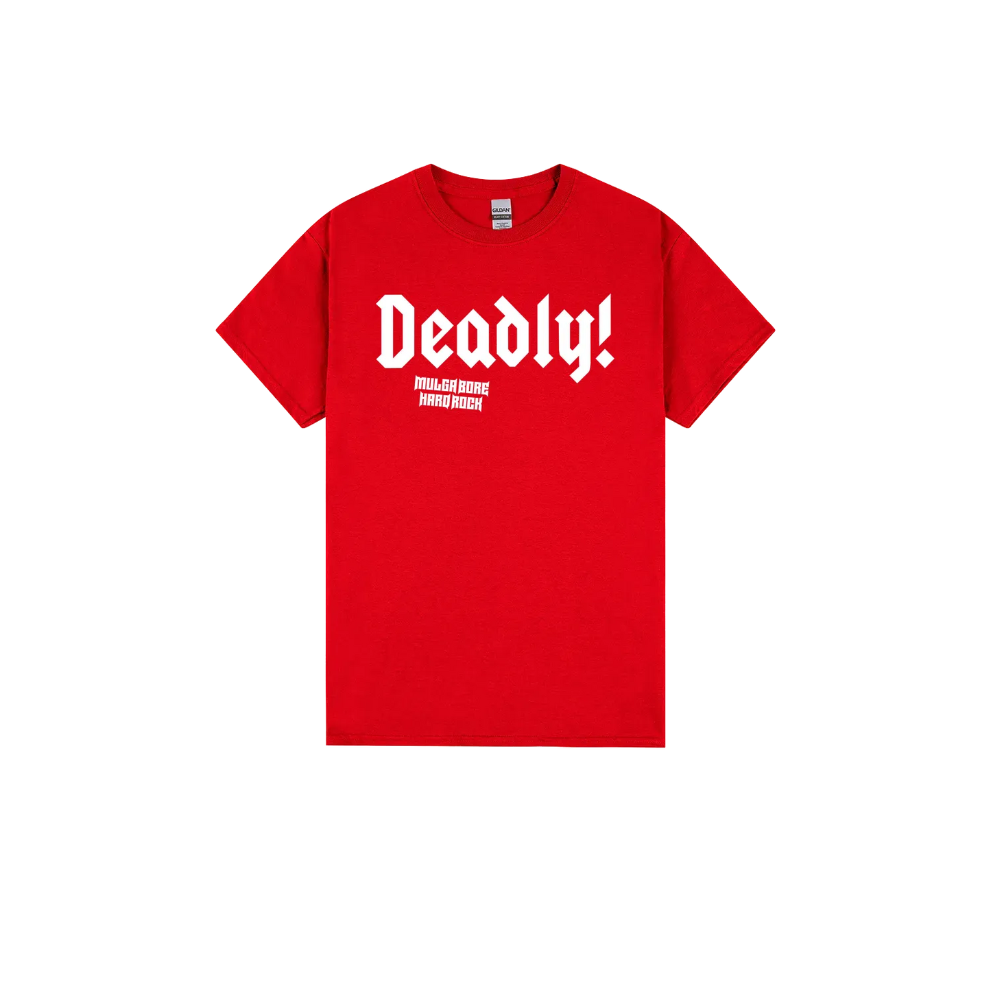 Red front flat lay
